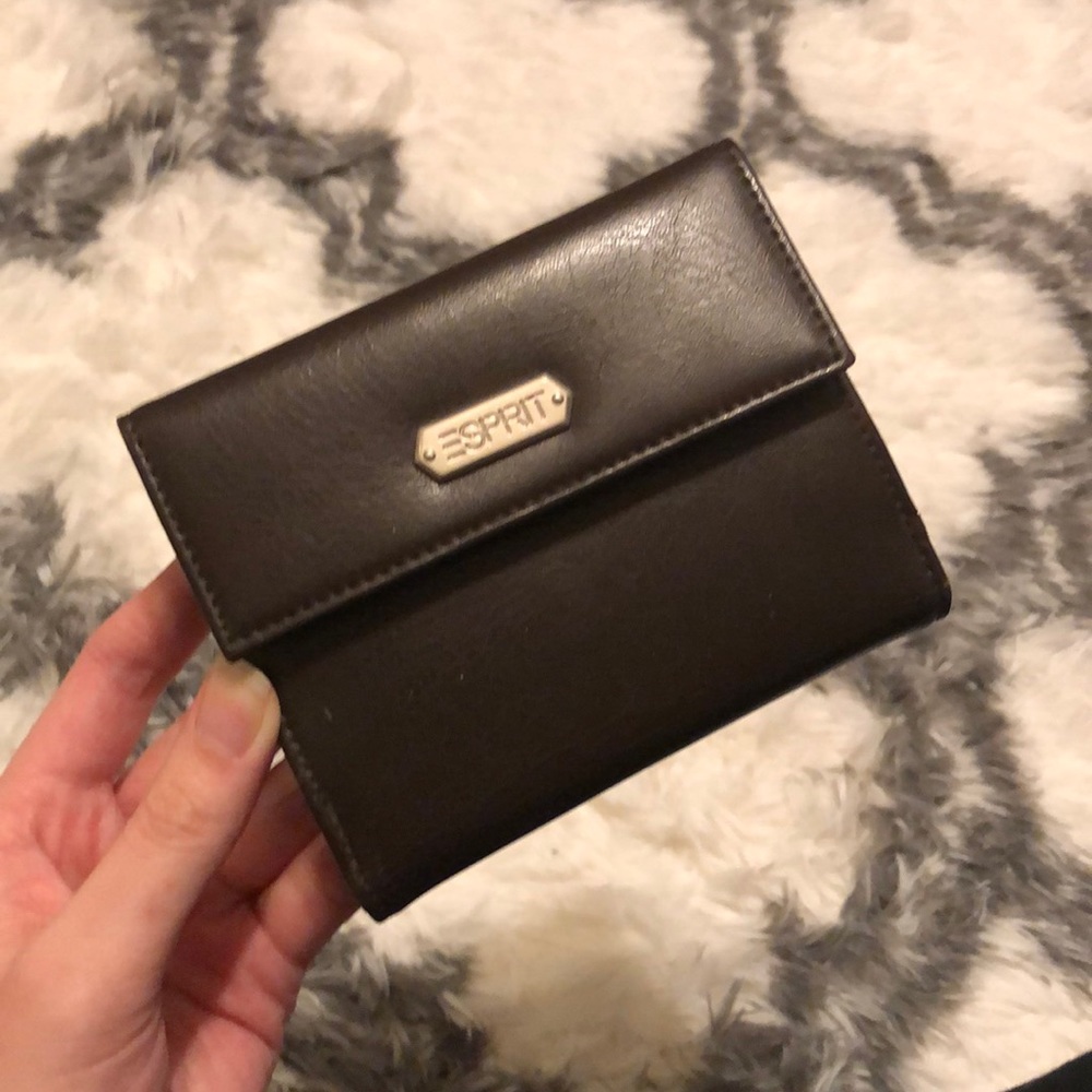 Esprit brown leather wallet